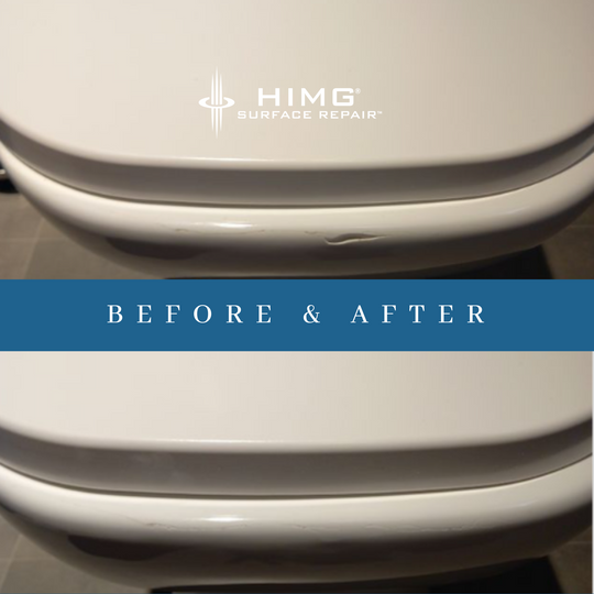 image showing a before and after image of a toilet