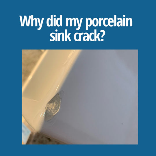 Porcelain sink or tub crack repair
