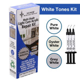 White Tones - Multicolor - HIMG Light Cure Acrylic Surface Repair Kit | Granite, Quartz, Marble Repair & More