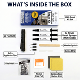 Grey Tones - Multicolor -  HIMG Light Cure Acrylic Surface Repair Kit | Granite, Quartz, Marble Repair & More