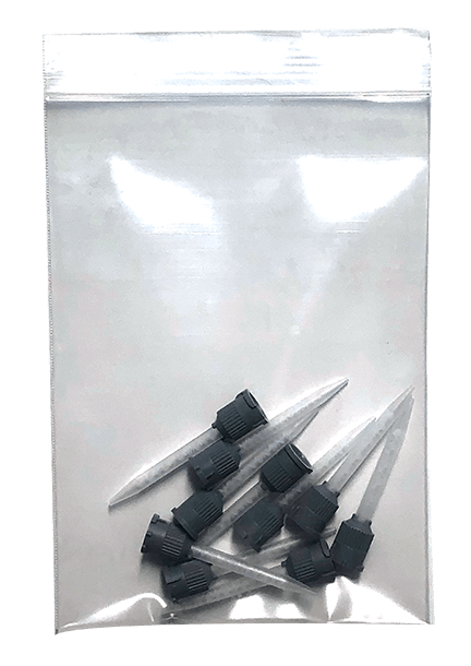 "Mix Tip, bag of ten, for SCA Clear 5 ml syringe".