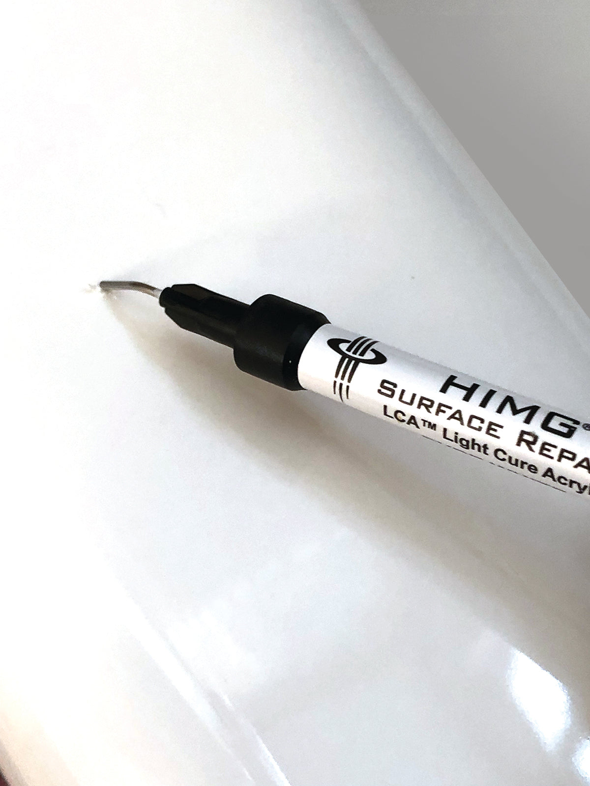 LCA Application with Light Cure Acrylic Applicator from HIMG Surface Repair