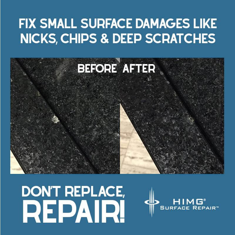  natural stone repair using self cure adhesive